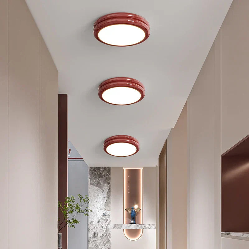 Nowoczesna Okrągła Lampa Sufitowa LED do Salonu – Minimalistyczny Design, Jasne Światło, Uniwersalne Zastosowanie 5