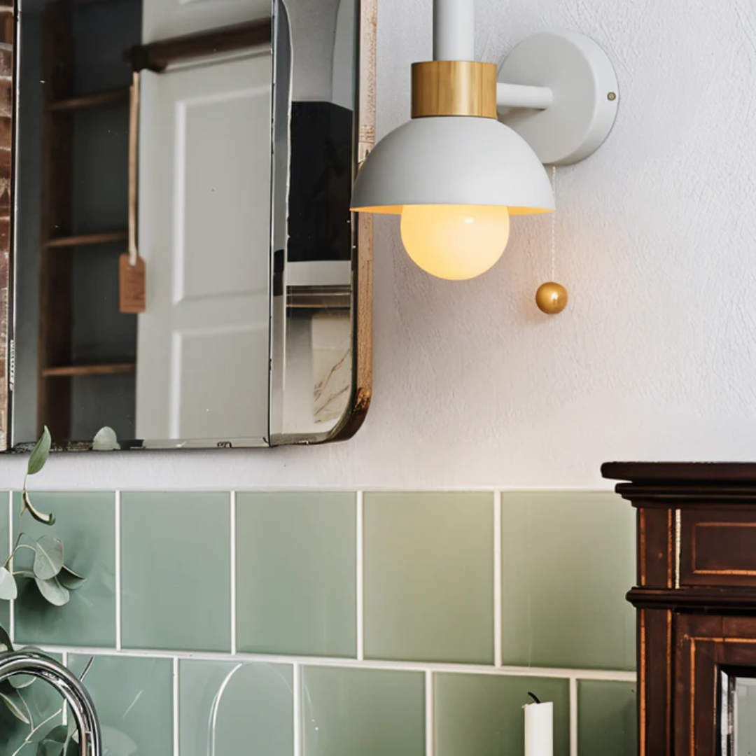 Nowoczesna lampa LED ścienna z drewnianym włącznikiem – Idealna do salonu, sypialni i przedpokoju 8