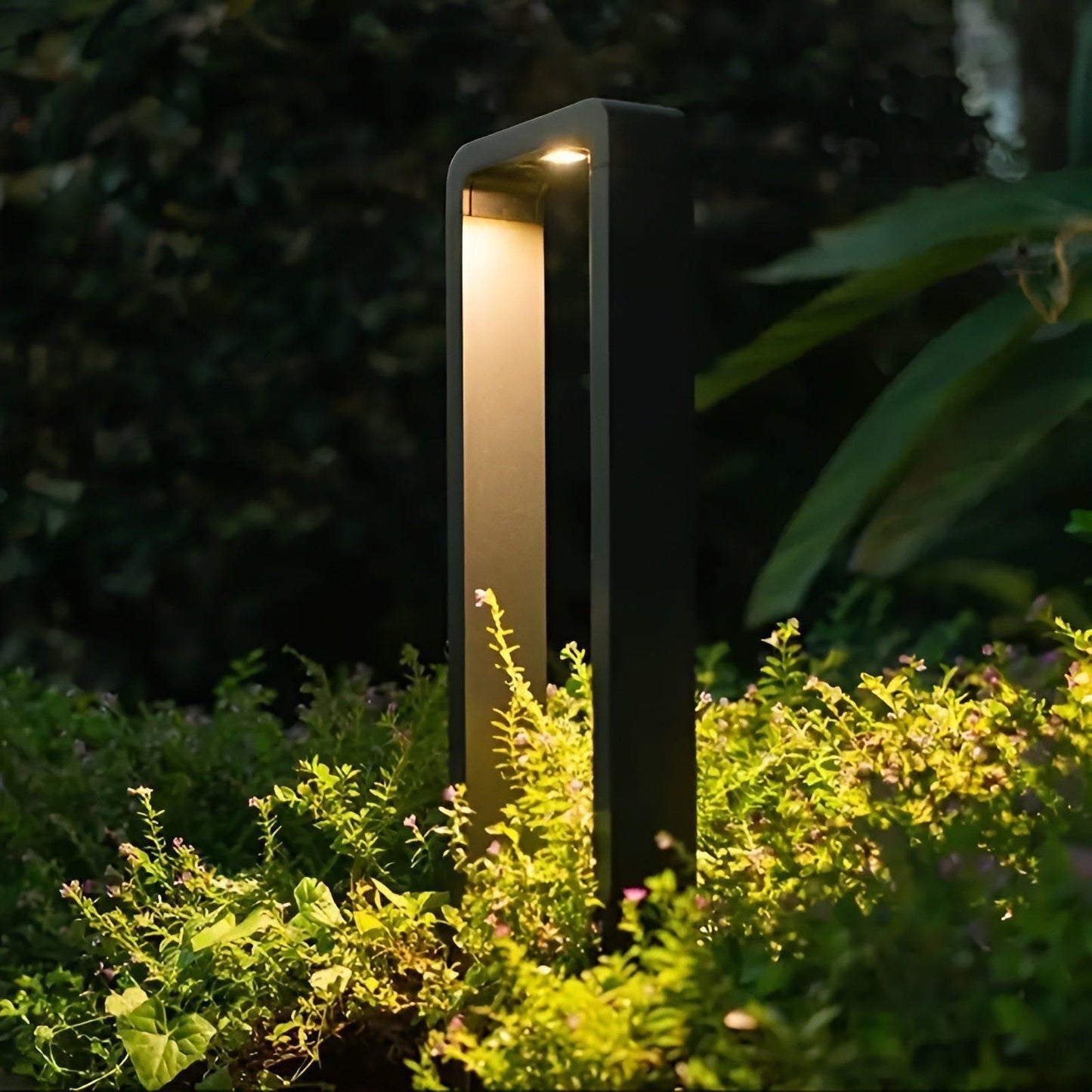 Nowoczesna lampa ogrodowa LED – Wodoodporna, aluminiowa lampa stojąca do oświetlenia tarasu i ścieżek, 50 cm wysokości 5