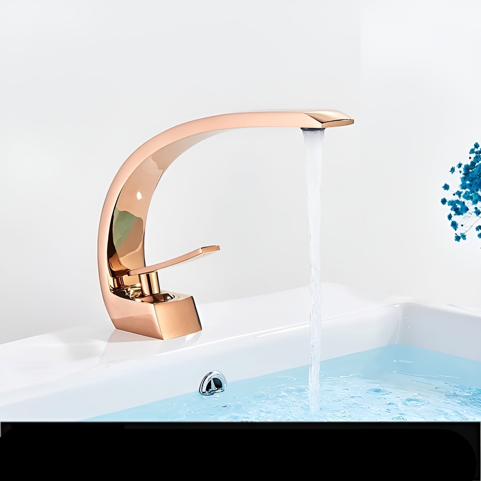 Nowoczesna mosiężna bateria umywalkowa – elegancki i oszczędzający miejsce design do łazienki | Ergonomiczna obsługa 10