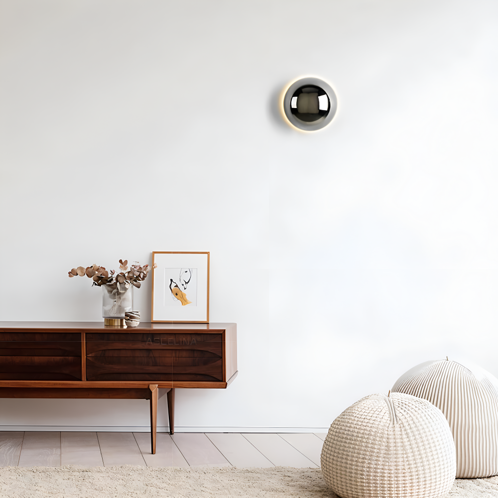 Nowoczesny Kinkiet LED Ścienny Lumicircle, Okrągłe Energooszczędne Oświetlenie do Sypialni i Salonu, 5W, Gorąca Biała 4