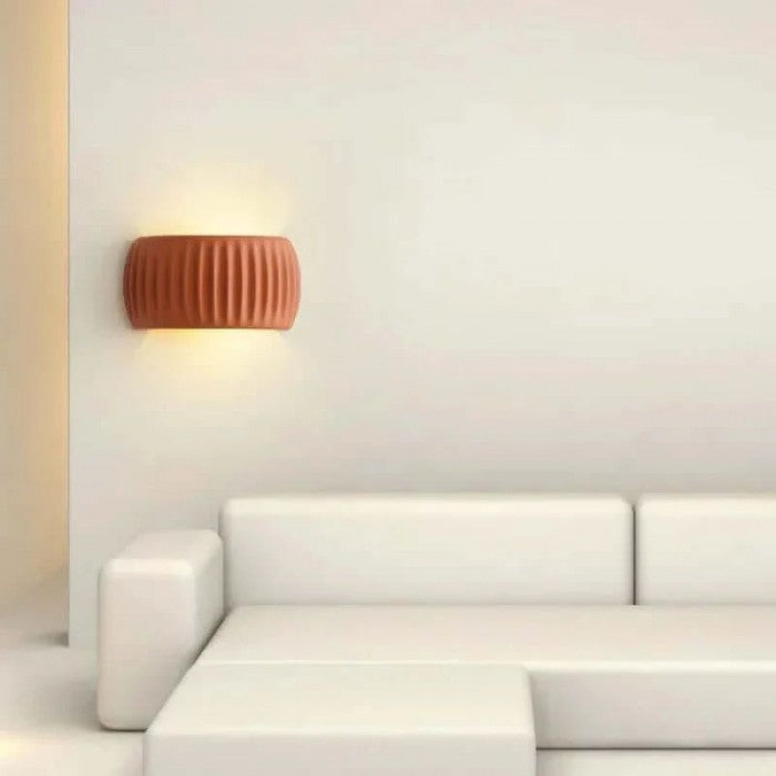 Nowoczesny Kinkiet Ścienny Art Deco z Harzu, Lampa na Ścianę z Miękkim Światłem, Idealna do Wnętrz, Lampka Nocna Ścienna 4