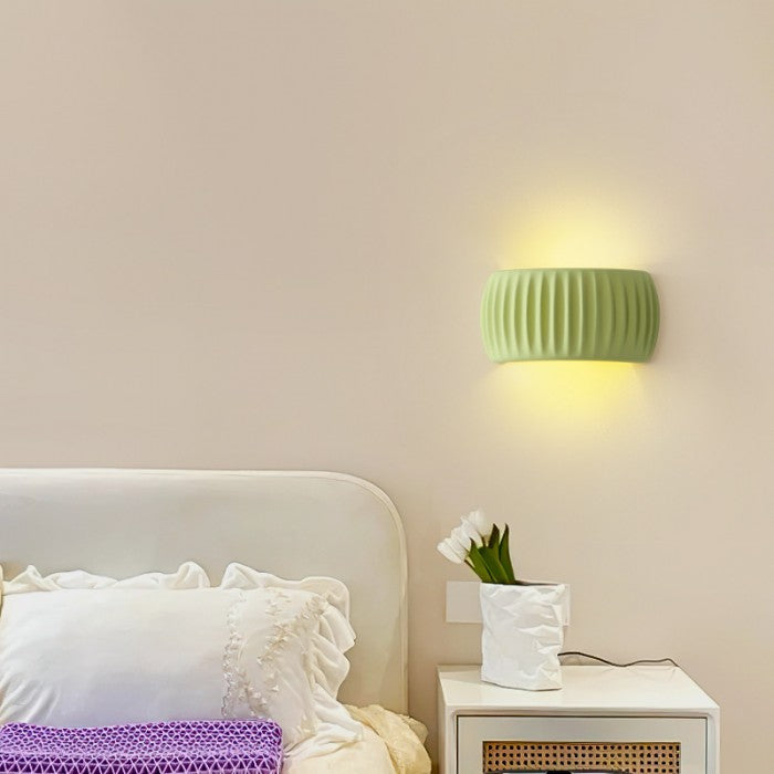 Nowoczesny Kinkiet Ścienny Art Deco z Harzu, Lampa na Ścianę z Miękkim Światłem, Idealna do Wnętrz, Lampka Nocna Ścienna 7