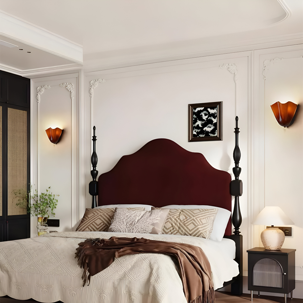 Nowoczesny Kinkiet Ścienny w Kształcie Muszli – Eleganckie Oświetlenie Łazienkowe i do Salonu, Ciepłe Światło, Kamień Szklany 5