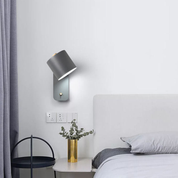 Nowoczesny Kinkiet Ścienny z Obrotową Głowicą - Lampa na Ścianę do Salonu i Sypialni, Wielokolorowa 7