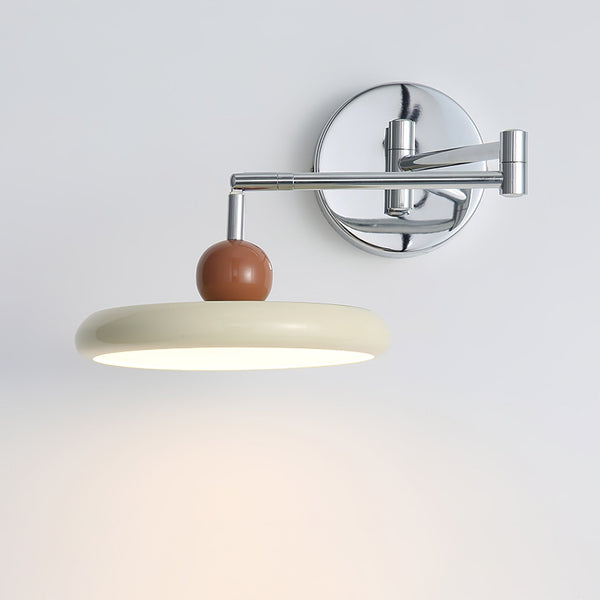 Nowoczesny Kinkiet Ścienny z Regulowanym Ramieniem – Lampa na Ścianę do Sypialni i Salonu, Metalowa, Minimalistyczna, 20 cm x 12 cm 0