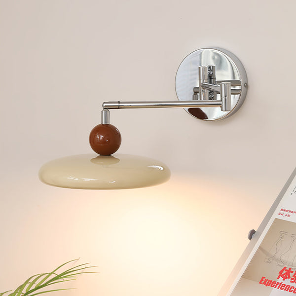 Nowoczesny Kinkiet Ścienny z Regulowanym Ramieniem – Lampa na Ścianę do Sypialni i Salonu, Metalowa, Minimalistyczna, 20 cm x 12 cm 1