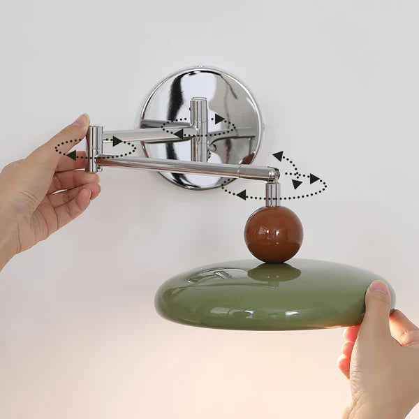 Nowoczesny Kinkiet Ścienny z Regulowanym Ramieniem – Lampa na Ścianę do Sypialni i Salonu, Metalowa, Minimalistyczna, 20 cm x 12 cm 2