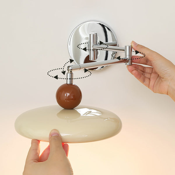 Nowoczesny Kinkiet Ścienny z Regulowanym Ramieniem – Lampa na Ścianę do Sypialni i Salonu, Metalowa, Minimalistyczna, 20 cm x 12 cm 4