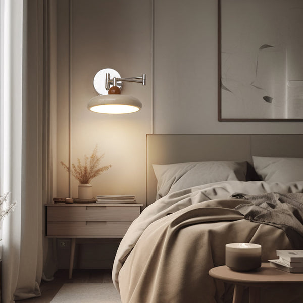 Nowoczesny Kinkiet Ścienny z Regulowanym Ramieniem – Lampa na Ścianę do Sypialni i Salonu, Metalowa, Minimalistyczna, 20 cm x 12 cm 7