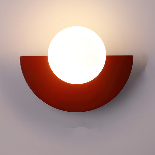Nowoczesny Metalowy Kinkiet Ścienny Everest Nordic – Półokrągła Lampa na Ścianę w 6 Kolorach do Wybory 7