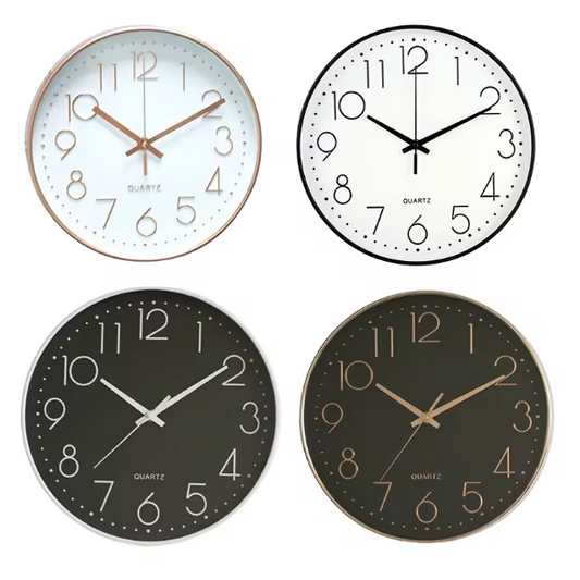 Nowoczesny Zegar Ścienny Kwarcowy z Cichym Mechanizmem – Minimalistyczny Zegar na Ścianę do Salonu i Biura 1