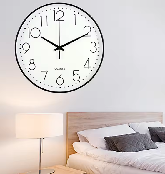 Nowoczesny Zegar Ścienny Kwarcowy z Cichym Mechanizmem – Minimalistyczny Zegar na Ścianę do Salonu i Biura 4