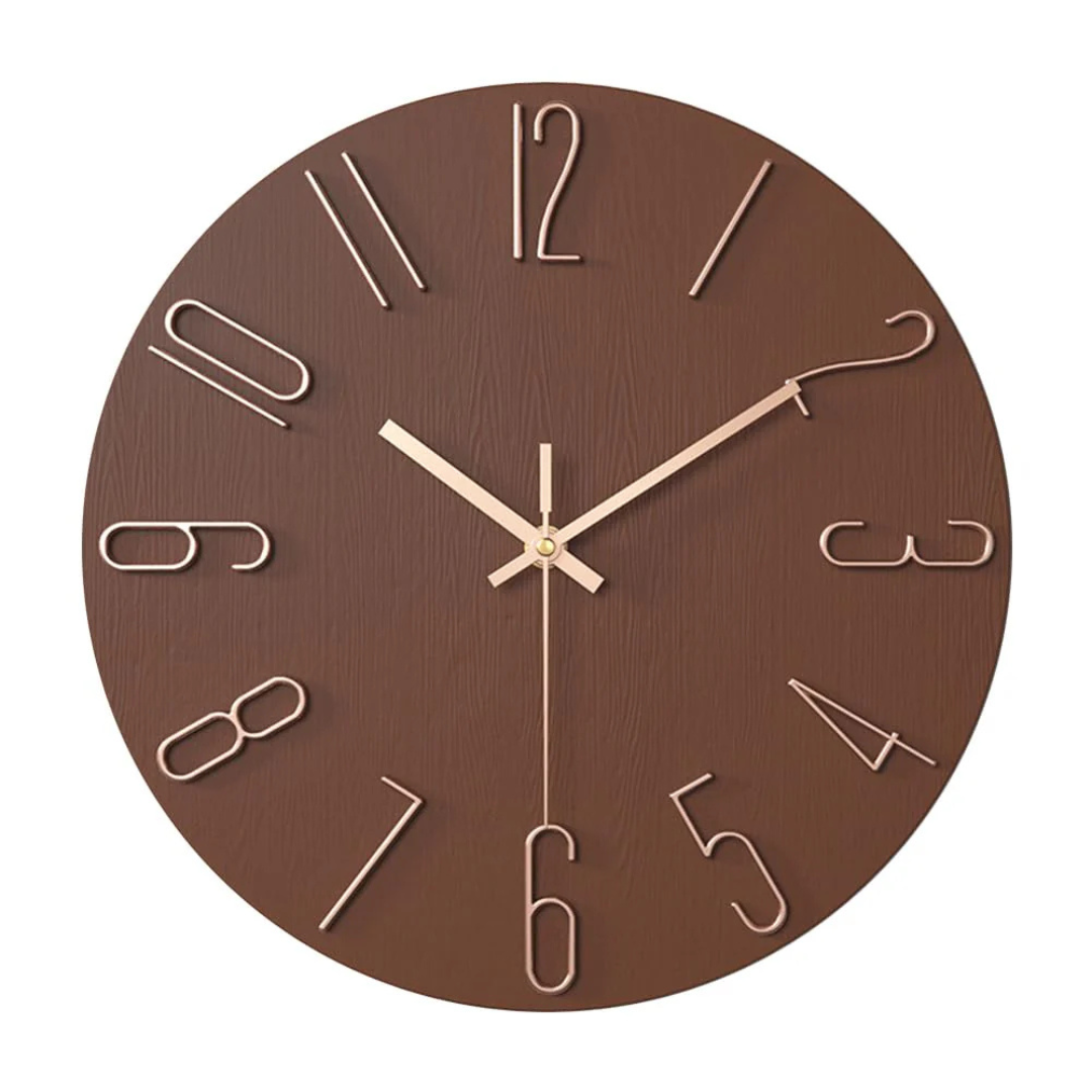 Nowoczesny Zegar Ścienny Minimalistyczny 30 cm z Cichym Mechanizmem – Idealny Zegar do Salonu 2
