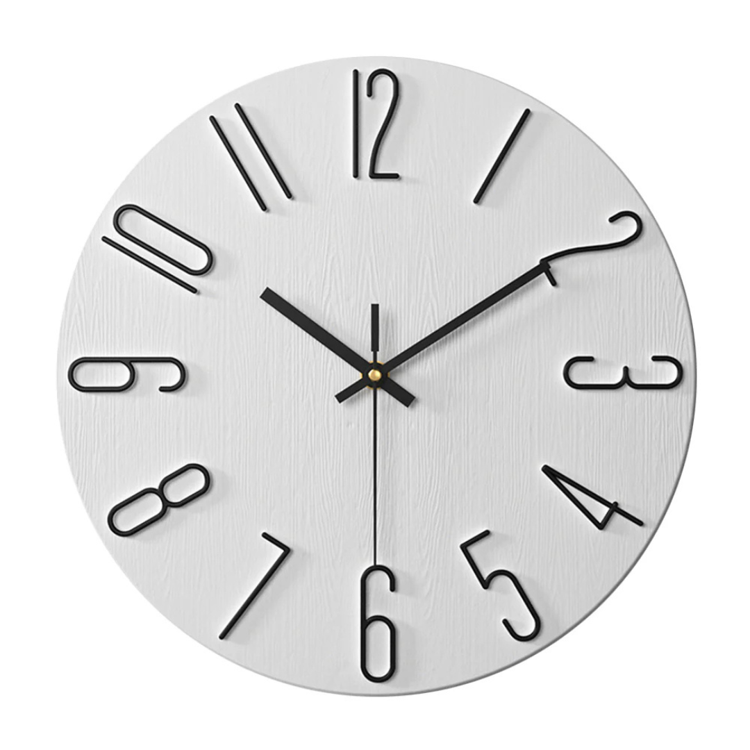 Nowoczesny Zegar Ścienny Minimalistyczny 30 cm z Cichym Mechanizmem – Idealny Zegar do Salonu 5