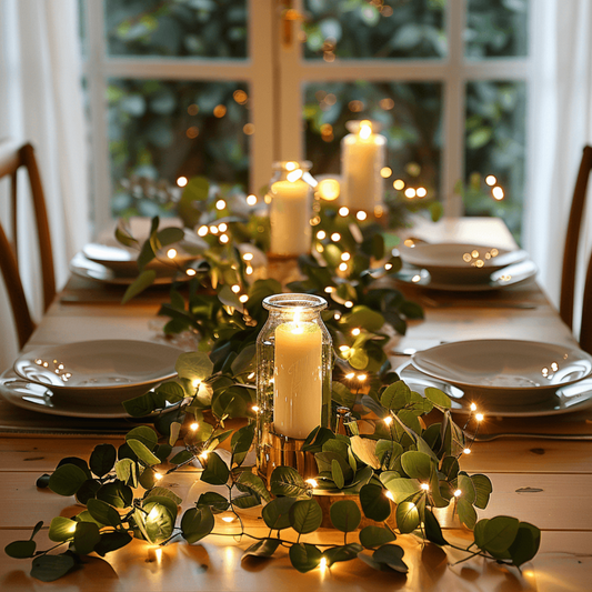 Oliwna Winorośl z 100 Ciepłobiałymi LED, Dekoracyjne Oświetlenie do Wnętrz z Timerem 6/18h, Zielona, Trwała Winorośl 0