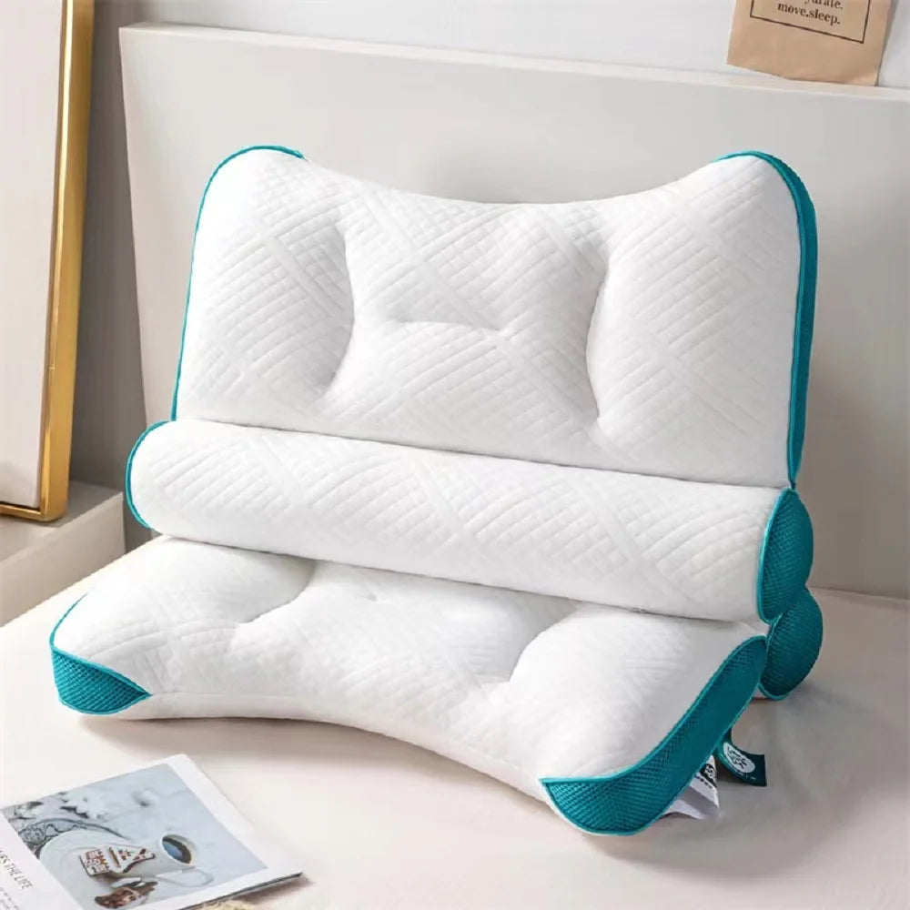 Ortopedyczna Poduszka Konturowa z Pianki Memory – Wsparcie Szyi do Spania na Boku i na Plecach, Ergonomiczny Design 0