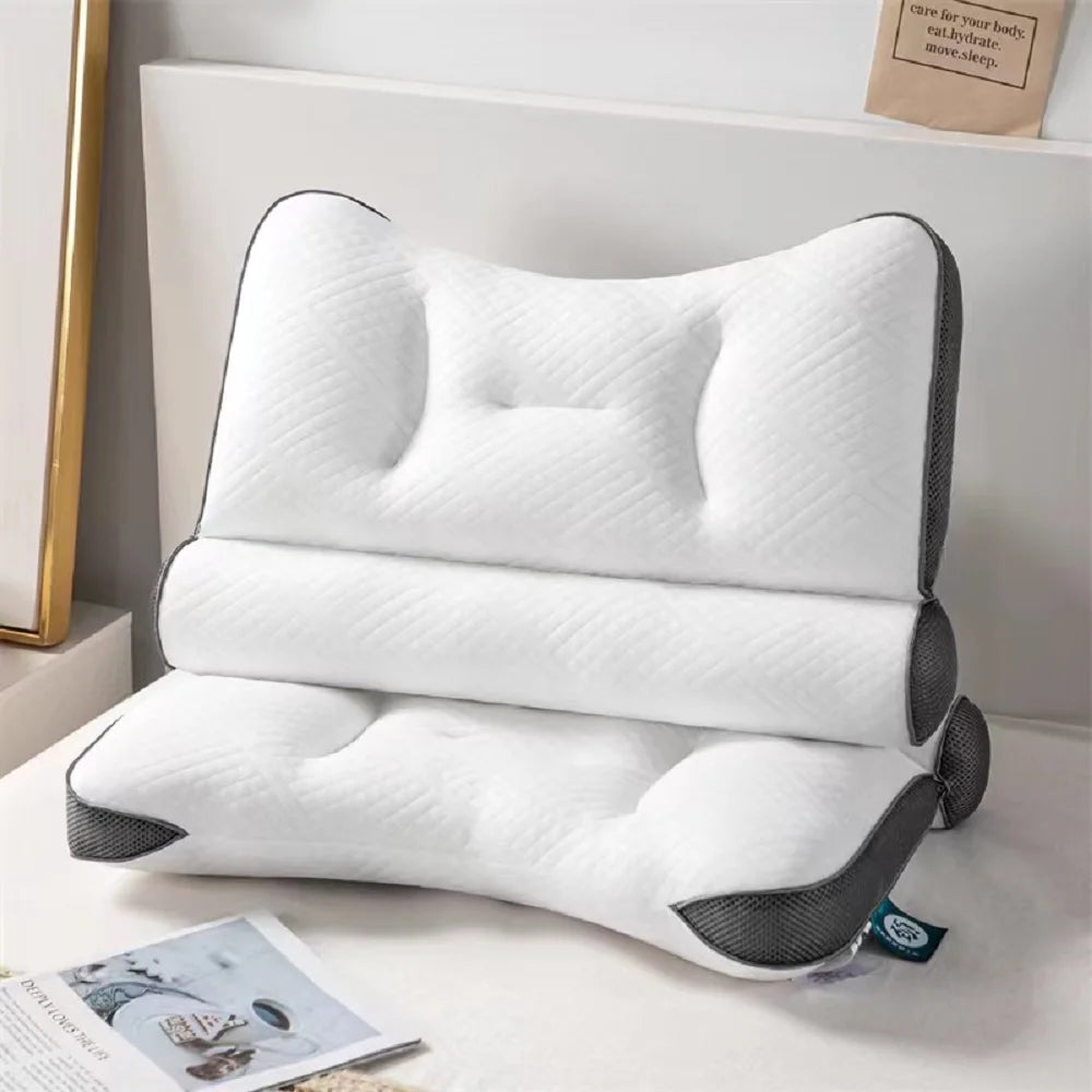 Ortopedyczna Poduszka Konturowa z Pianki Memory – Wsparcie Szyi do Spania na Boku i na Plecach, Ergonomiczny Design 3