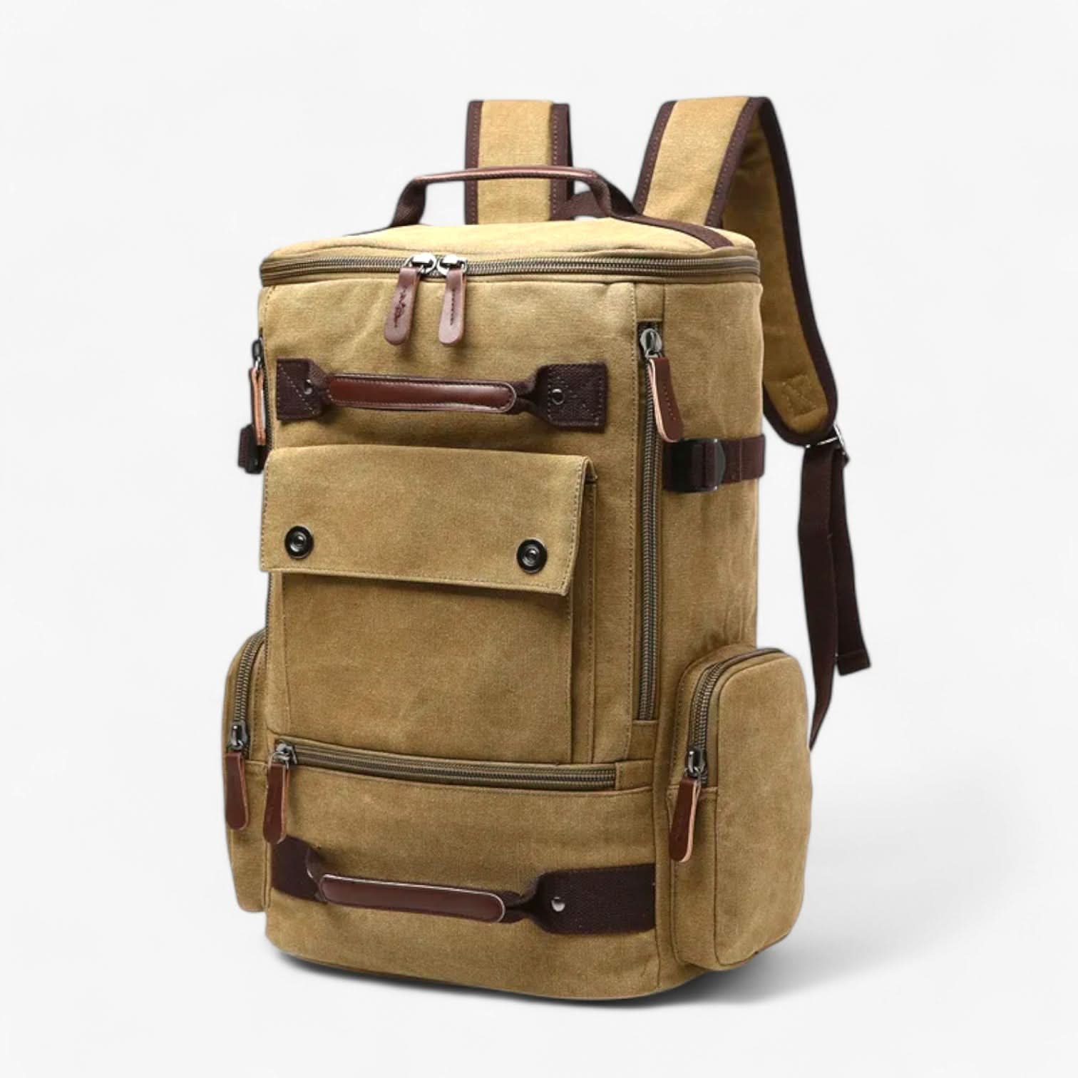 Plecak Damski VintageCanvas na Laptopa – Stylowy Plecak Szkolny z Ergonomicznymi Paskami, Przestronna Komora na 38 cm Laptop 12