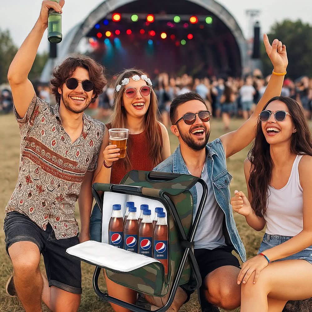 Plecak Kamuflażowy 3 w 1 z Krzesłem i Komorą Chłodzącą – Wodoodporny, Idealny na Wyprawy, Wędkarstwo, Kemping 5