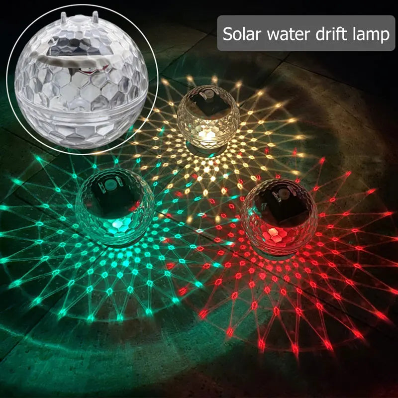Pływająca Lampa Solar LED do Basenu i Stawu z Automatyczną Zmianą Kolorów, Wodoodporna IP65 6