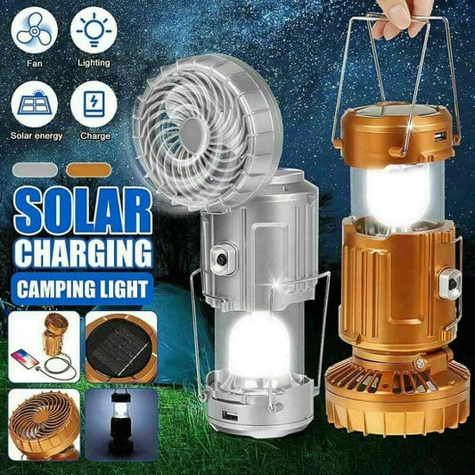 Przenośna Lampa Solarno-LED 6w1 z Powerbankiem, Wodoodporna, Energooszczędna, Idealna na Camping i Outdoor 1