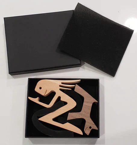 Ręcznie Rzeźbiona Figura Psa HeartBond – Symbol Miłości i Lojalności z Naturalnego Drewna, Rustykalny Styl 6