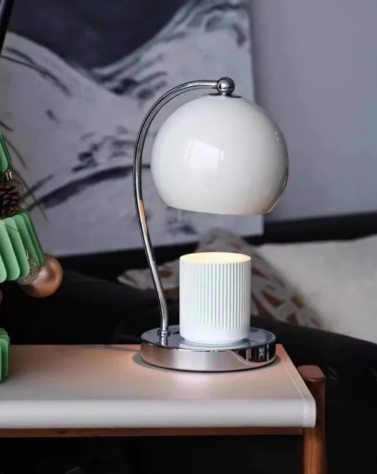 Retro Metalowy Podgrzewacz Świec z Regulacją Jasności – Elegancka Lampa Stołowa do Wnętrza 5
