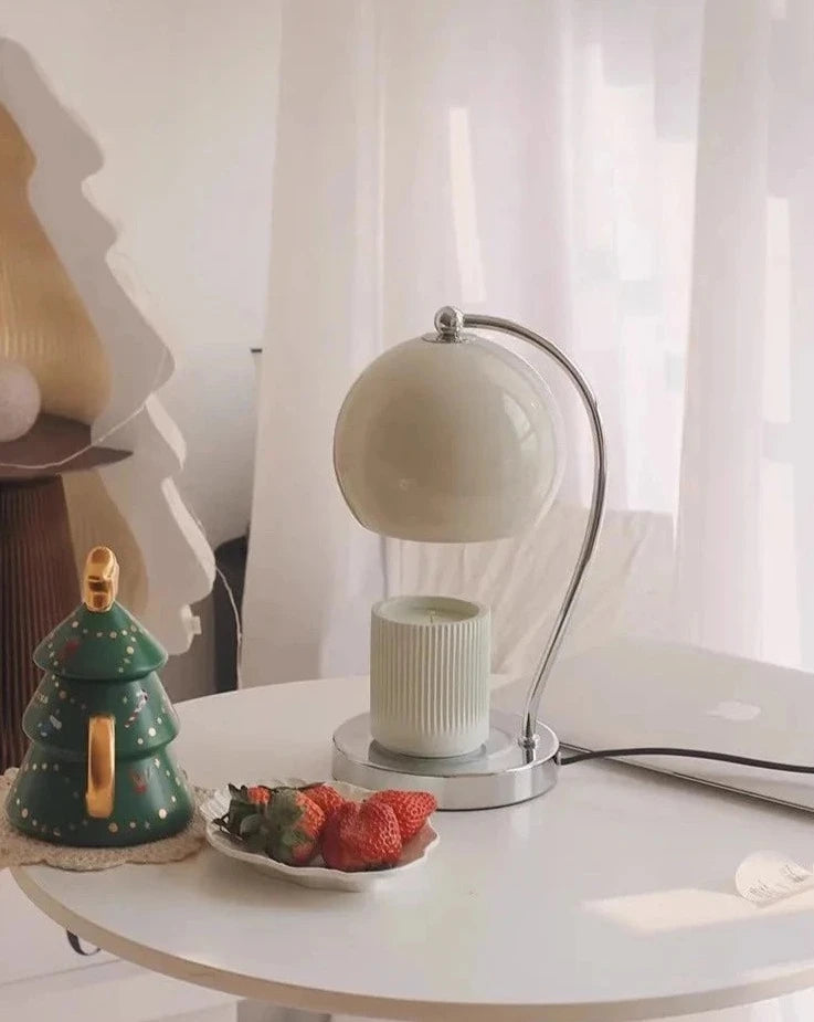 Retro Metalowy Podgrzewacz Świec z Regulacją Jasności – Elegancka Lampa Stołowa do Wnętrza 6