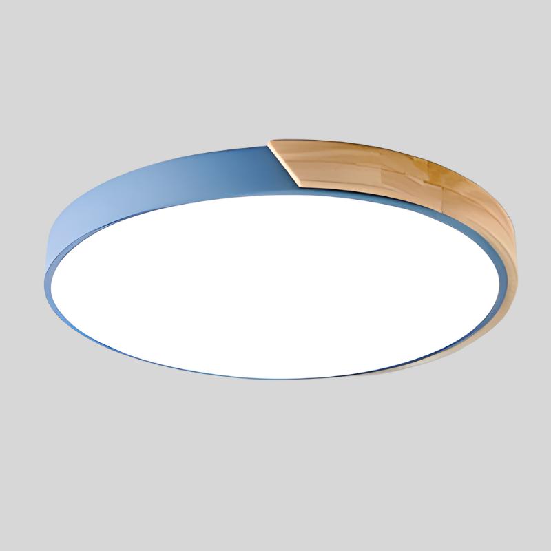 Skandynawska Lampa Sufitowa LED z Drewna i Metalu Ø 23-30 cm - Idealna do Salonu i Sypialni 10