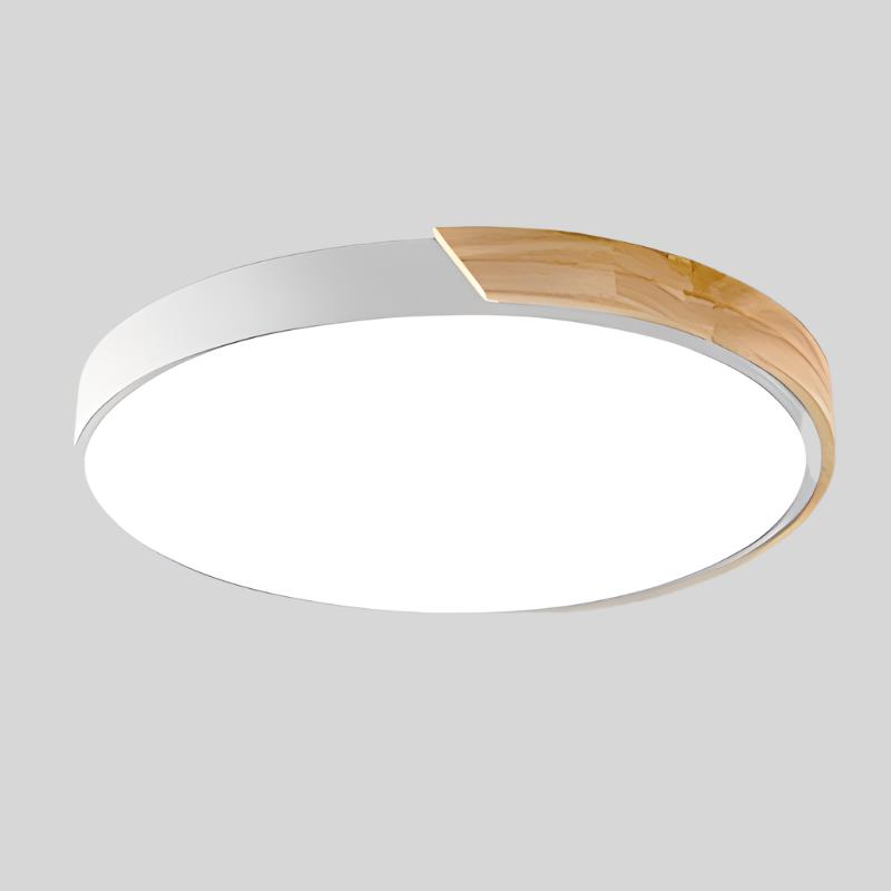 Skandynawska Lampa Sufitowa LED z Drewna i Metalu Ø 23-30 cm - Idealna do Salonu i Sypialni 6