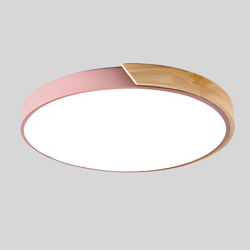 Skandynawska Lampa Sufitowa LED z Drewna i Metalu Ø 23-30 cm - Idealna do Salonu i Sypialni 7