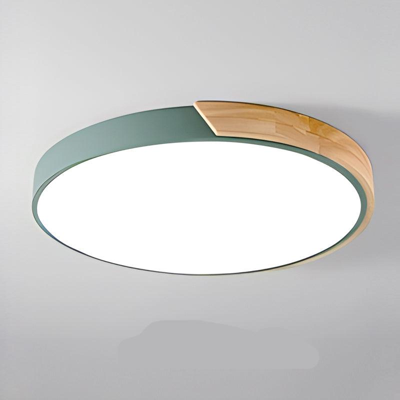 Skandynawska Lampa Sufitowa LED z Drewna i Metalu Ø 23-30 cm - Idealna do Salonu i Sypialni 8