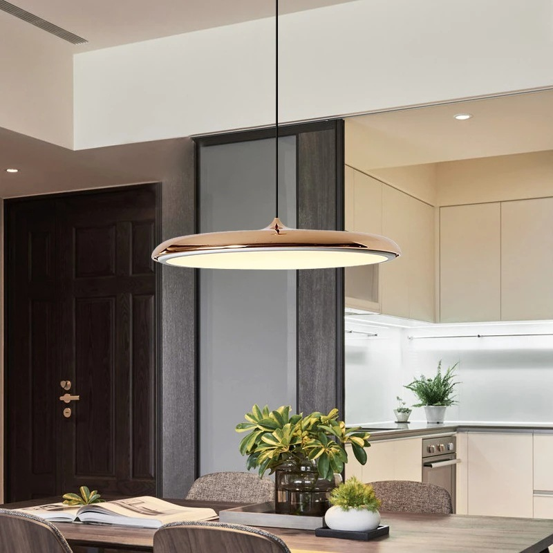 Skandynawska Lampa Wisząca LED do Salonu – Minimalistyczna Lampa Nad Stół z Energooszczędnym Oświetleniem 3