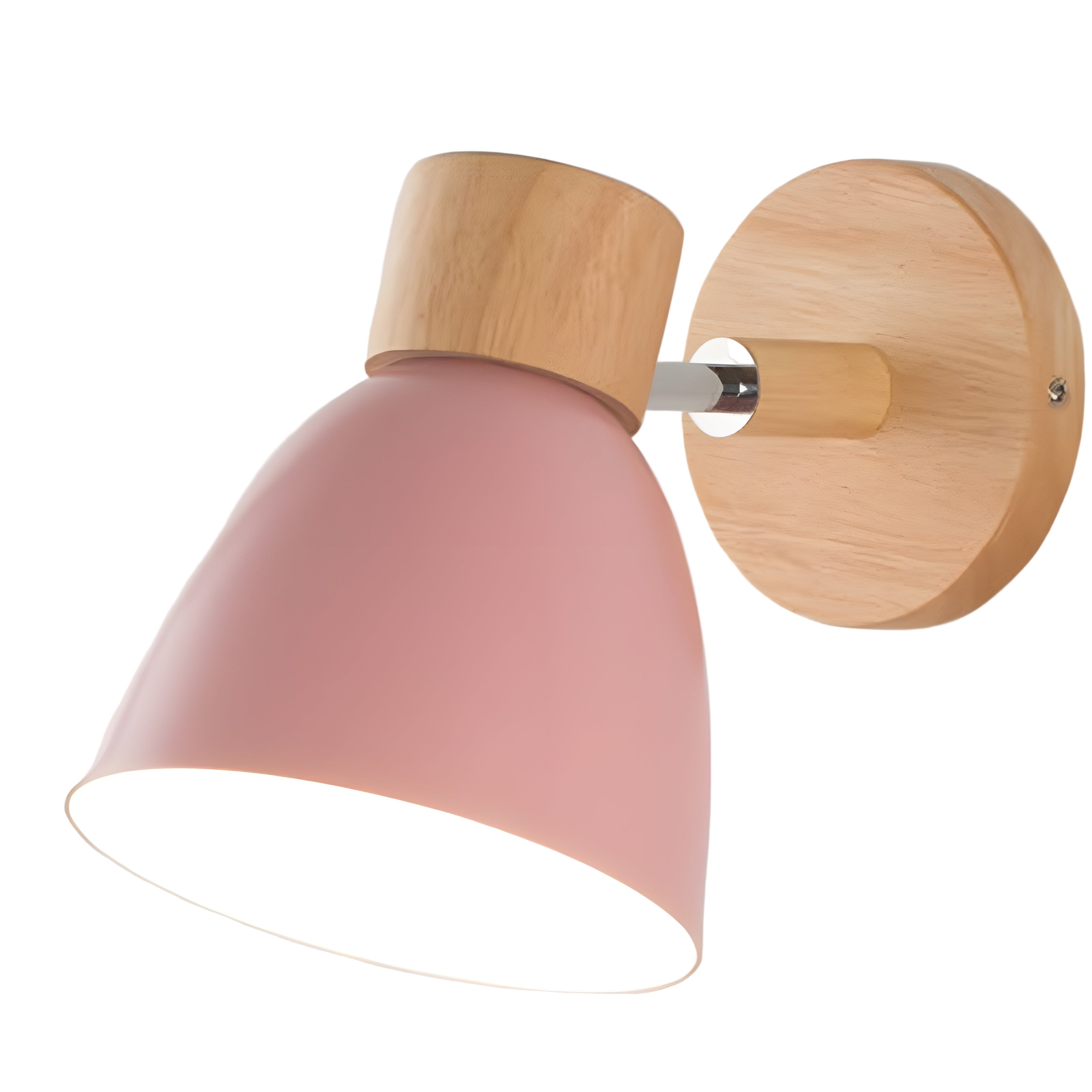 Skandynawski Kinkiet Ścienny z Drewnianym Akcentem – Ciepłe Światło do Sypialni, Salonu i Kuchni, Kompaktowa Lampa na Ścianę 3