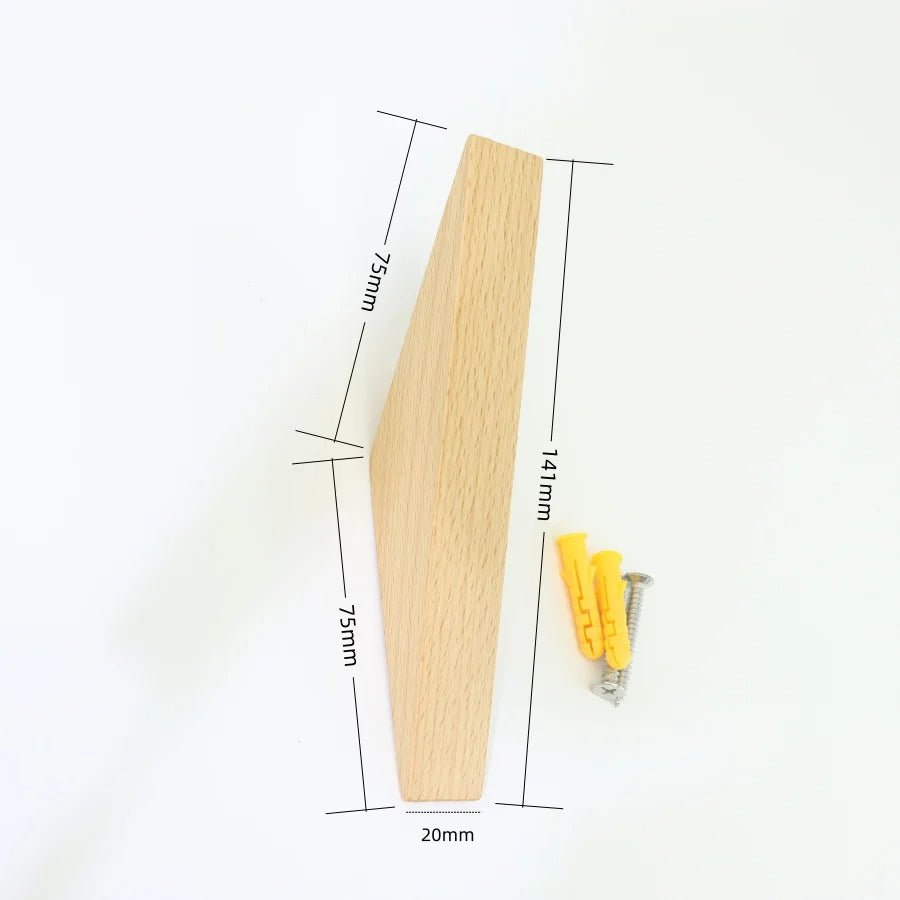 Stylowy wieszak ścienny w kolorze czarnego orzecha – elegancki wieszak na ubrania do przedpokoju i na korytarz, minimalistyczny design 6