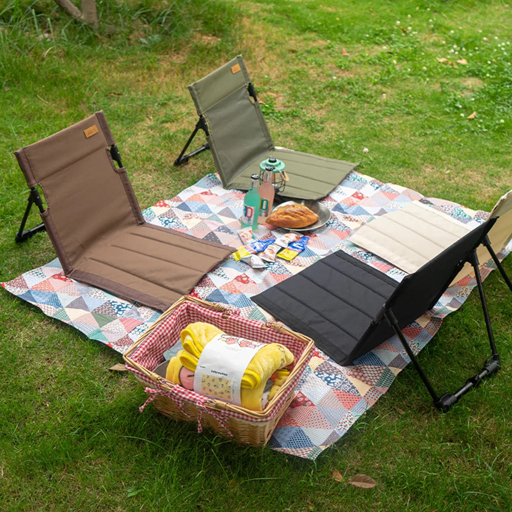Ergonomiczne krzesło podłogowe outdoor – lekkie i składane, widok 5