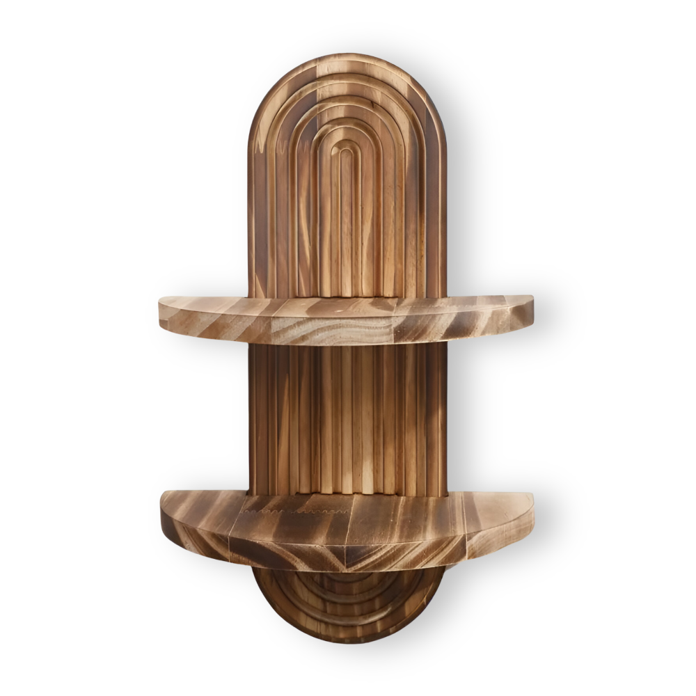 Tymber Geometryczne Drewniane Półki Ścienne – Nowoczesny Design do Dekoracji Wnętrz Półki Drewniane 6