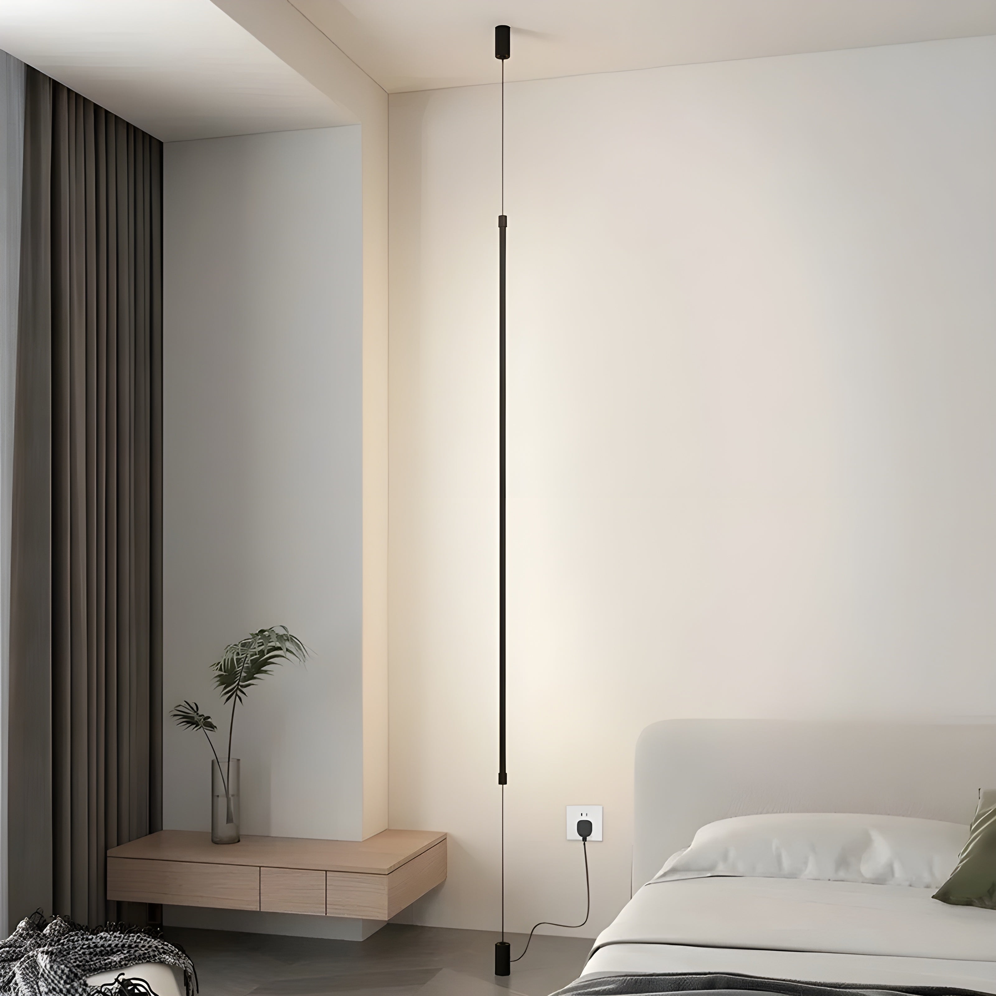 Wana Lampa Stojąca Czarna LED – Nowoczesny Minimalistyczny Design do Każdego Wnętrza lampa podłogowa 0