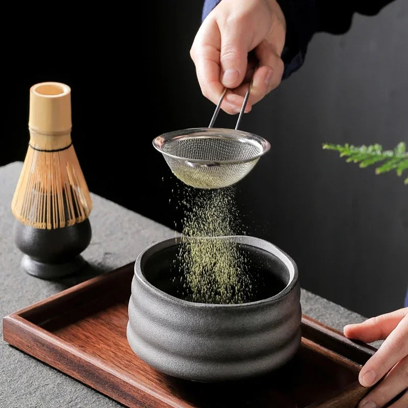 Zestaw do Matcha z Bambusowym Whiskiem i Łyżeczką – 4 Elementy do Parzenia Herbaty i Zestaw Herbat 3