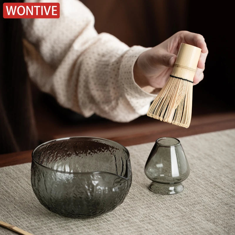 Zestaw do Matchy 5-częściowy z Miską i Trzepaczką – Elegancki Zestaw Herbat na Prezent dla Miłośników Herbaty 0