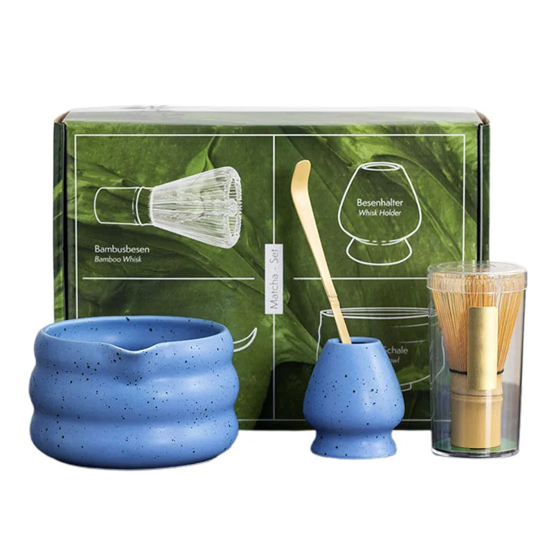 Zestaw do Matchy – 4-elementowy Zestaw z Czarką, Miotełką i Akcesoriami do Przygotowania Matchy 9