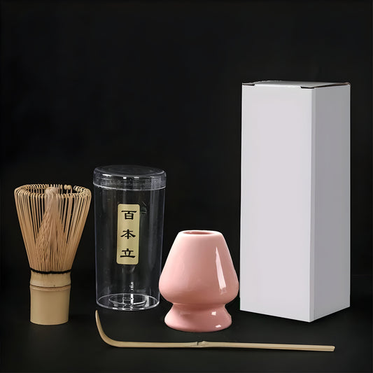 Zestaw do matchy – Ceramiczny zestaw do parzenia herbaty, idealny do tradycyjnej ceremonii herbacianej w domu 0