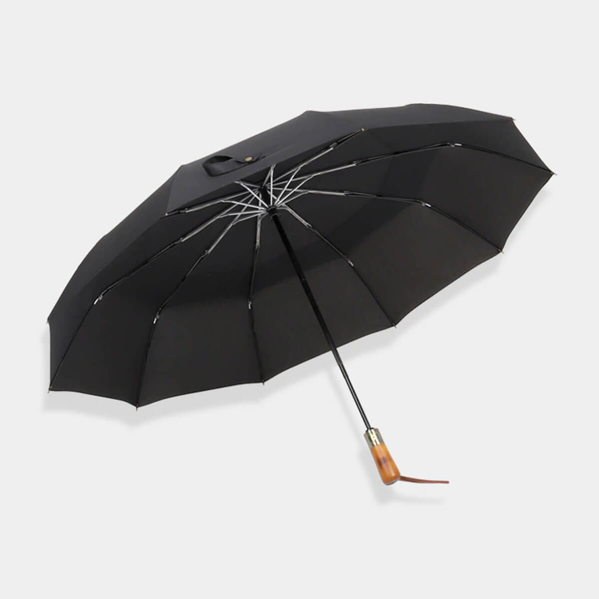 Parasol turystyczny automatyczny z drewnianą rączką