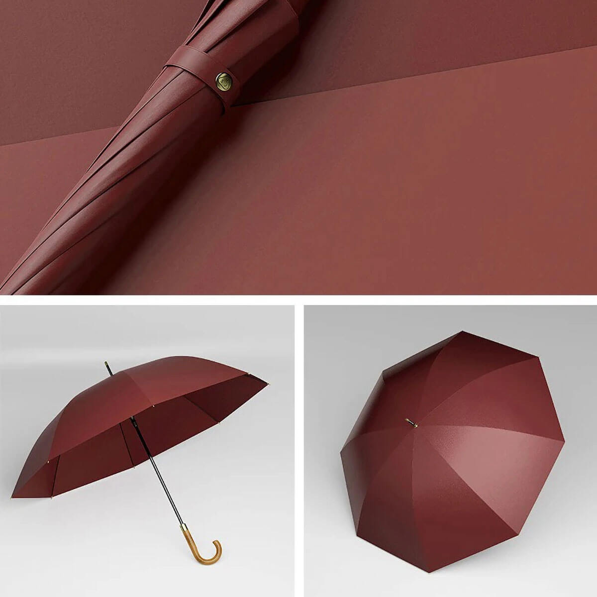 Parasol długi w stylu klasycznym – korporacyjny charakter