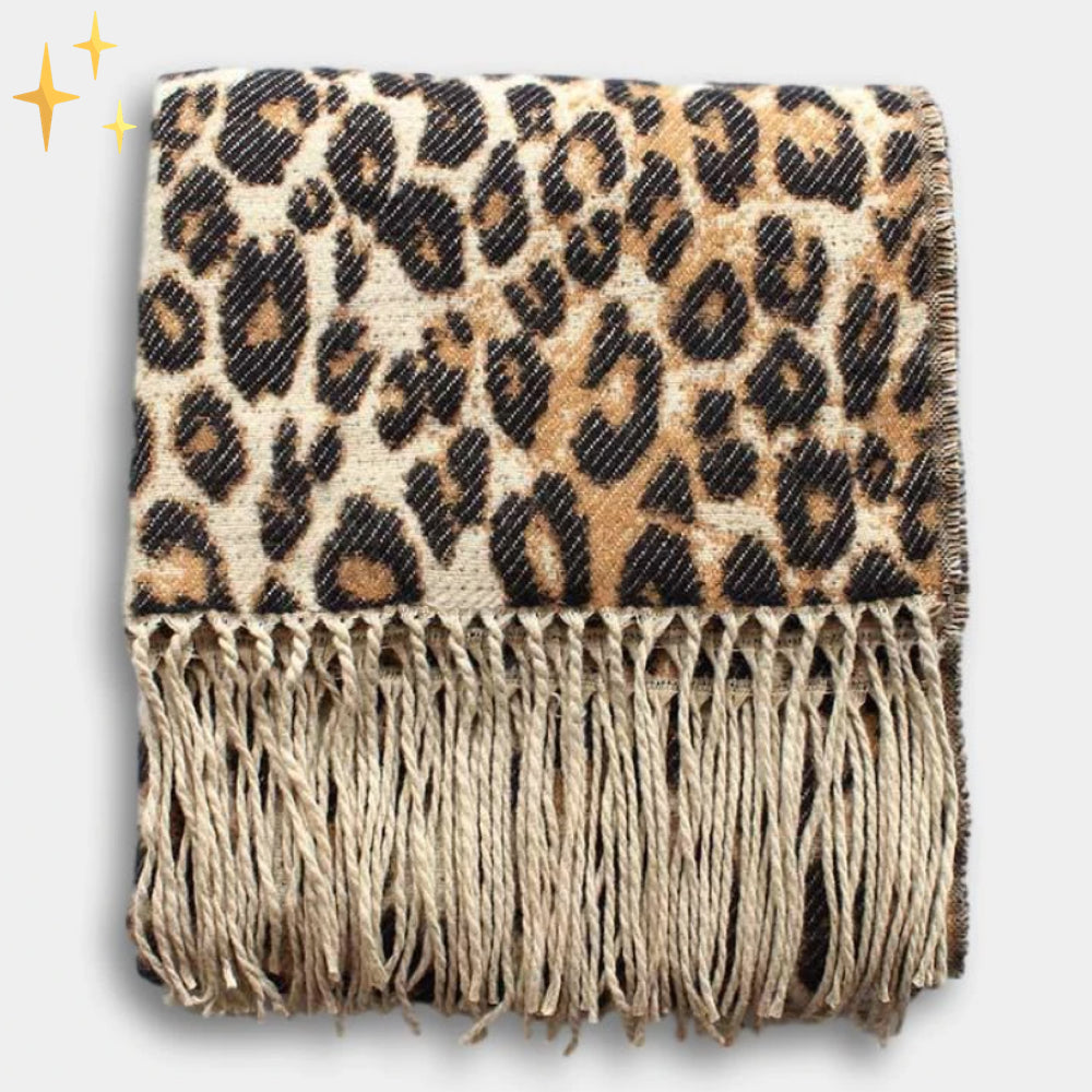 Damski szalik zimowy – widok całości