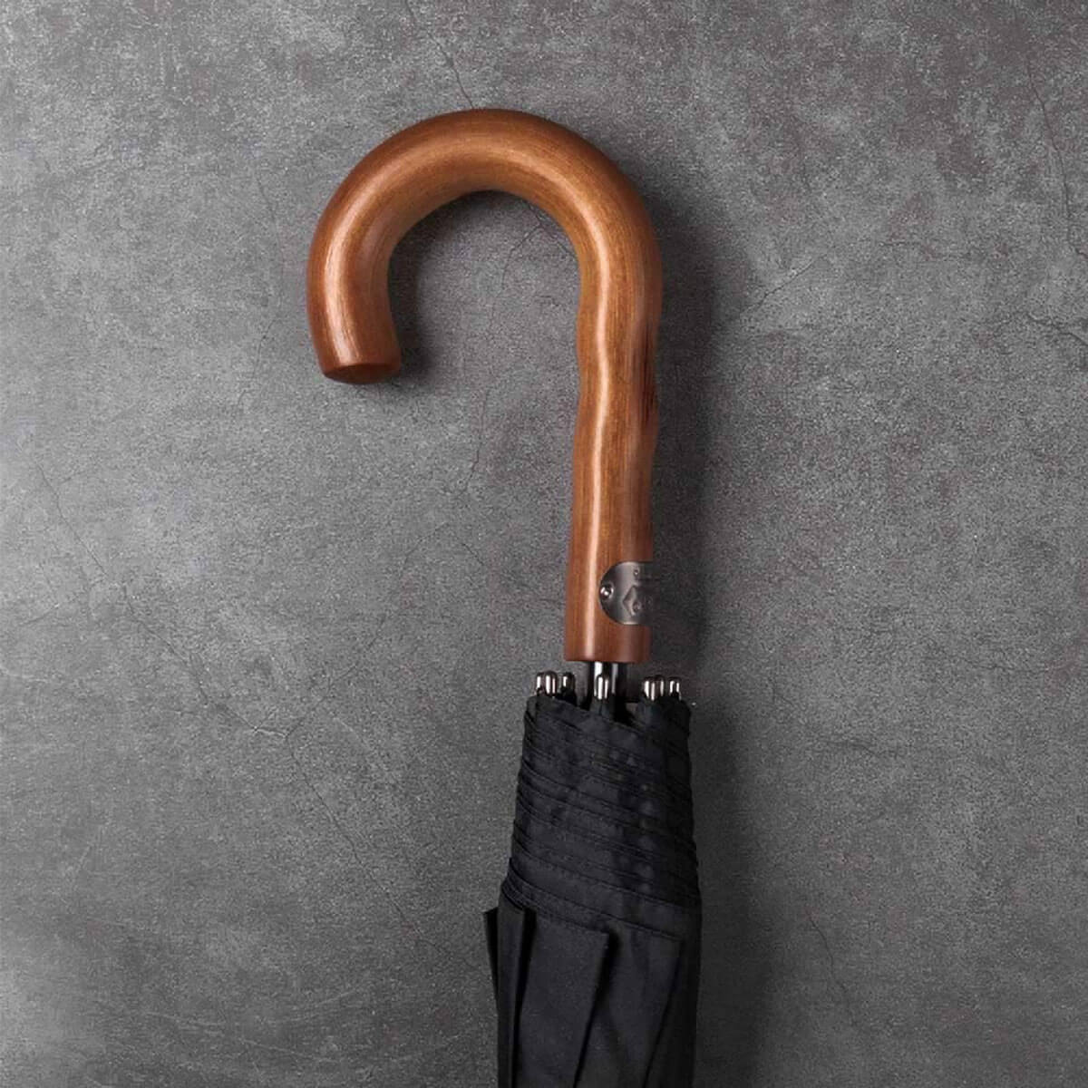 Parasol golfowy XXL 135 cm z drewnianą rączką