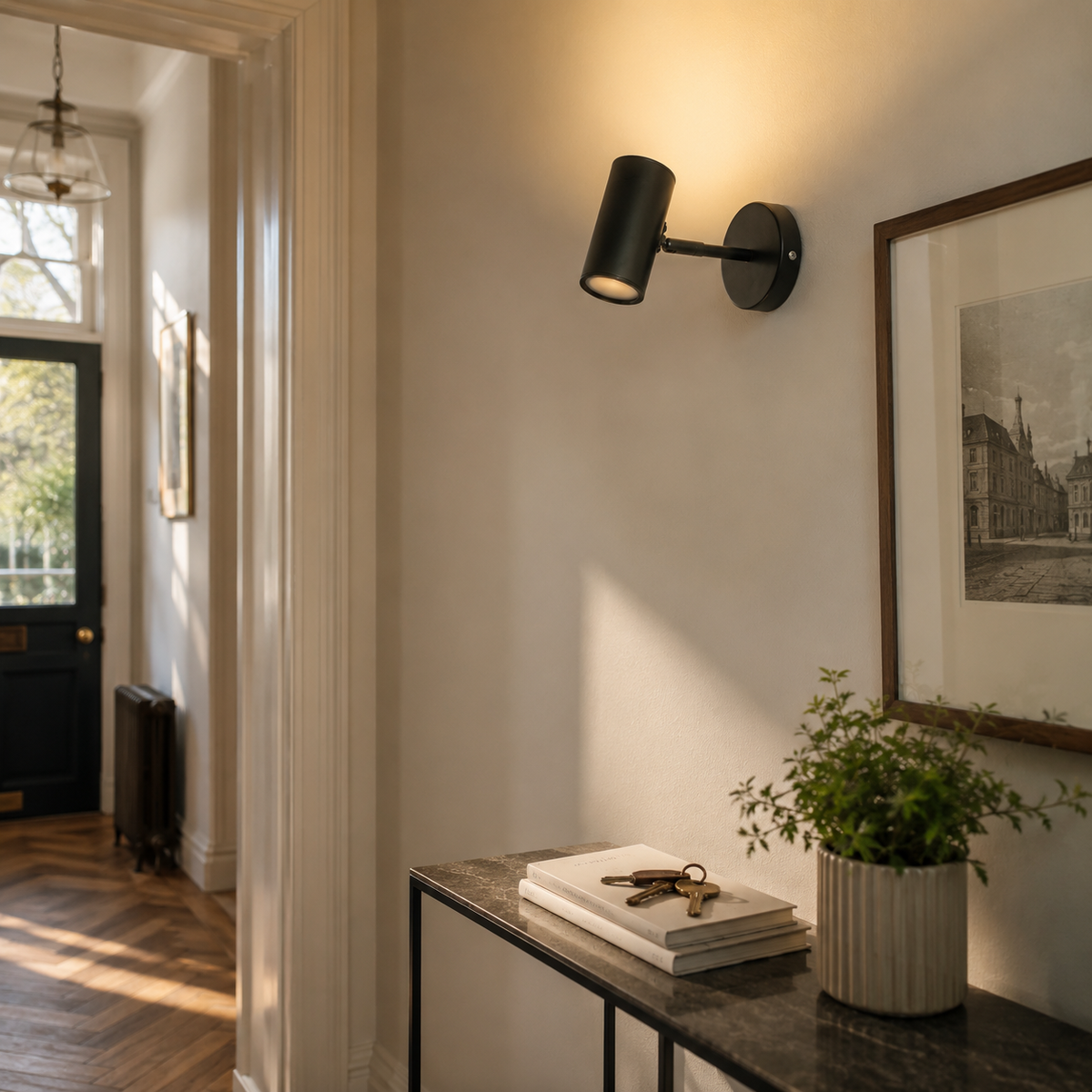 Żarówka LED E27 w komplecie z kinkietem ściennym
