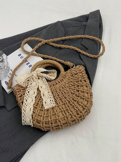 Koszyk plażowy – stylizacja letnia z torbą