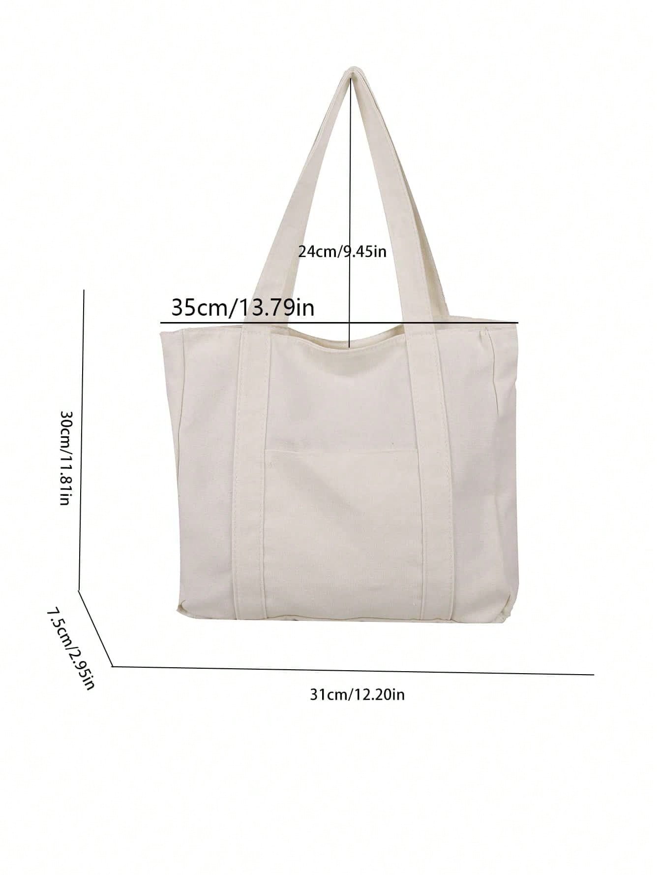 Torba płócienna – detal materiału canvas